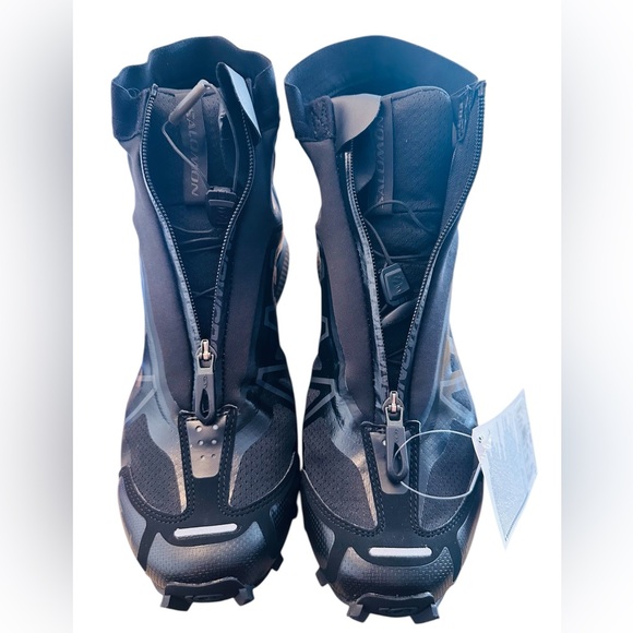 Salomon Snowcross Advanced Boots Shoes Black Magnet Mens US 10 UK 9.5 NIB RARE - Picture 9 of 11
